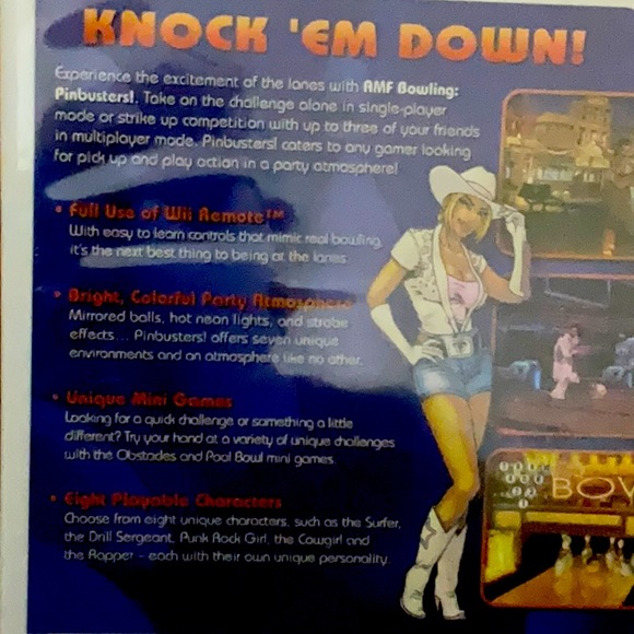 NEW SEALED AMF WII BOWLING PINBUSTERS DVD GAMES - Picture 4 of 8